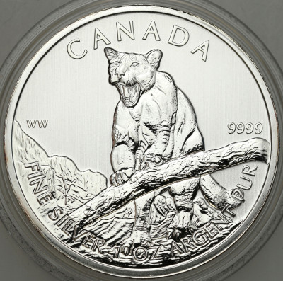 Kanada. 5 dolarów 2012, Pantera - UNCJA SREBRA