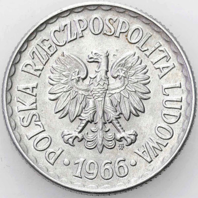 PRL. 1 złoty 1966 - RZADKI ROCZNIK