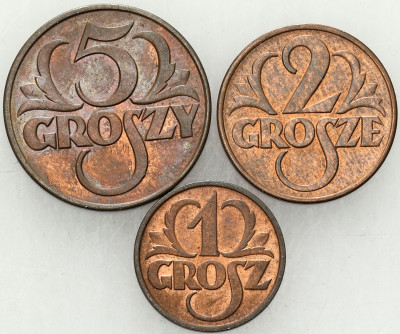 II RP. 1- 5 grosz 1938 – 1939 – 3 szt