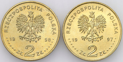 2 złote 1997-1998 GN RÓŻNE – 2 szt