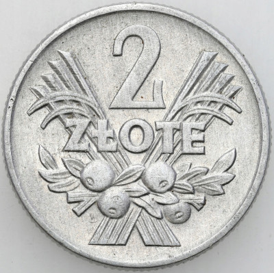 PRL. 2 złote 1959 Jagody aluminium – RZADKIE