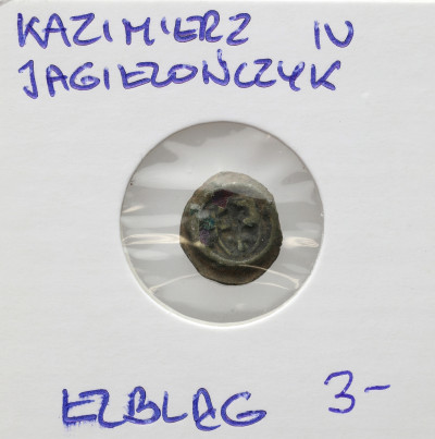 Kazimierz IV Jagiellończyk. Brakteat, Elbląg