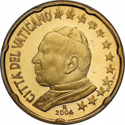 Watykan. 20 eurocentów 2004 Jan Paweł II, Rzym – LUSTRZANKA