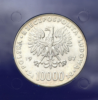 PRL. 10.000 złotych 1987 Jan Paweł II – SREBRO