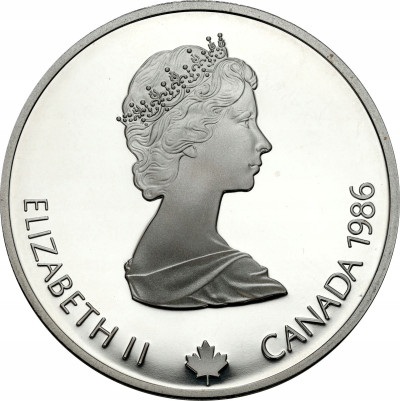 Kanada 20 dolarów 1986 XV I.O. Calgary 1988 - Narciarstwo dowolne SREBRO