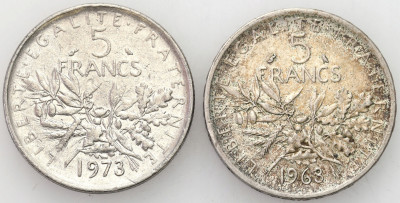 Francja. 5 franków 1963-1970 – 2 szt