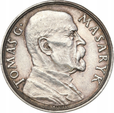 Czechosłowacja. Medal Tomas Masaryk 1935 – SREBRO