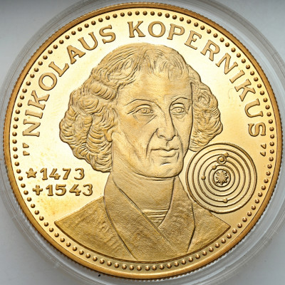 Niemcy - Medal Mikołaj Kopernik - miedzionikiel - pozłacany