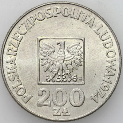PRL - 200 złotych 1974 Mapa