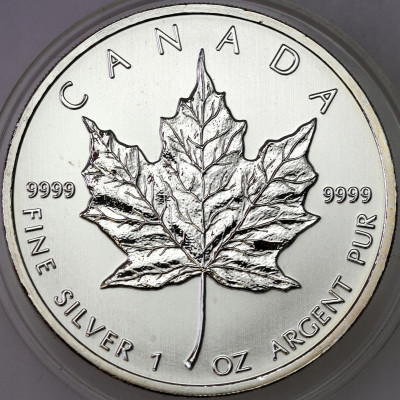 Kanada - 5 dolarów, 2011 - Liść klonu - SREBRO