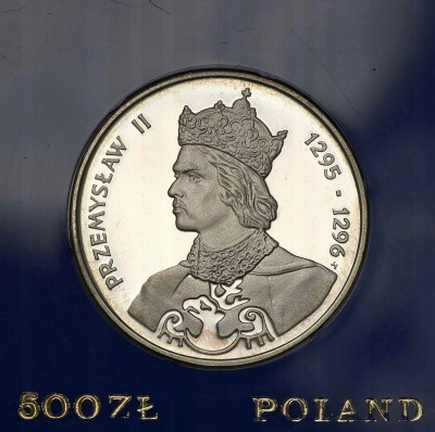 PRL. 500 złotych 1985 Przemysław II – SREBRO