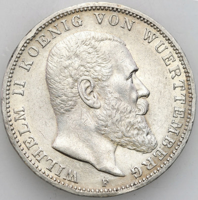 Niemcy, Wirtembergia. 3 marki 1912 F, Stuttgart – SREBRO