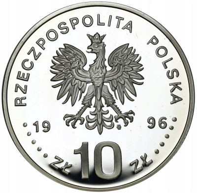 10 złotych 1996 Zygmunt II August popiersie – SREBRO