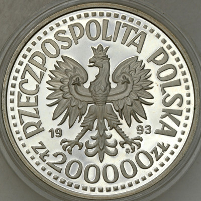 200.000 złotych 1993 Kazimierz Jagiellończyk – półpostać - SREBRO