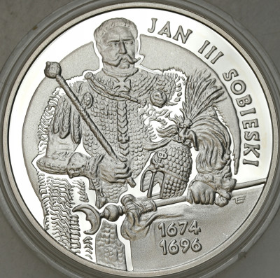 10 złotych 2001 Jan III Sobieski półpostać - SREBRO