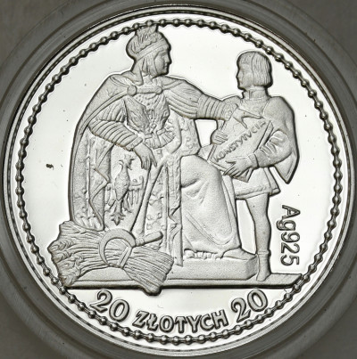 Replika - 20 złotych 1925 Konstytucja - SREBRO