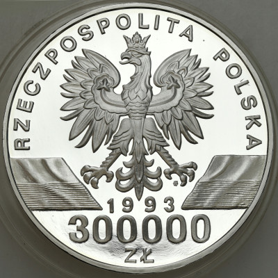 III RP. 300.000 złotych 1993 Jaskółki - SREBRO