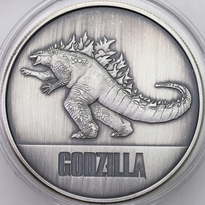 Niue - 2 dolary - 2021 Godzilla kontra King Kong - Godzilla - SREBRO