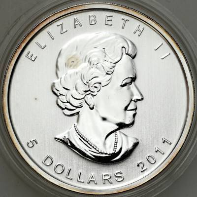 Kanada - 5 dolarów 2011 Niedźwiedź - UNCJA SREBRA
