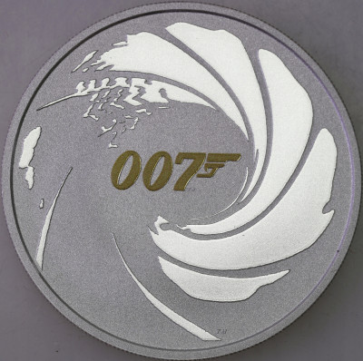 Tuvalu - 1 dolar 2021 - James Bond 007 - SREBRO