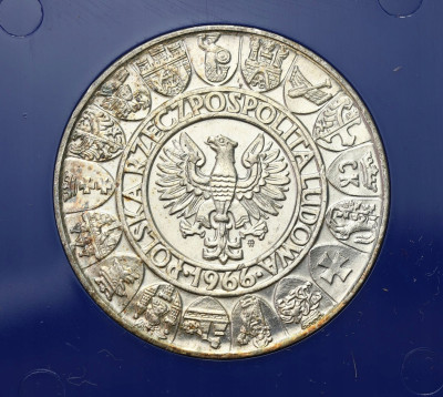 PRL. PRÓBA Ag 100 złotych 1966 Mieszko i Dąbrówka