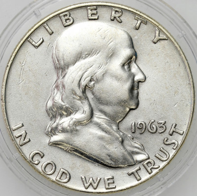 USA - 1/2 dolara 1963 Franklin - SREBRO