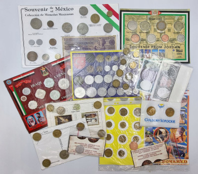Świat. Monety, banknoty i żetony zestaw – 95 szt.