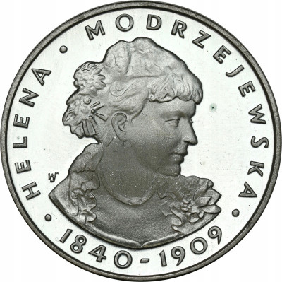 100 złotych 1975 Modrzejewska – SREBRO