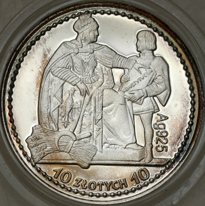 Replika - 10 złotych 1925 Konstytucja - SREBRO
