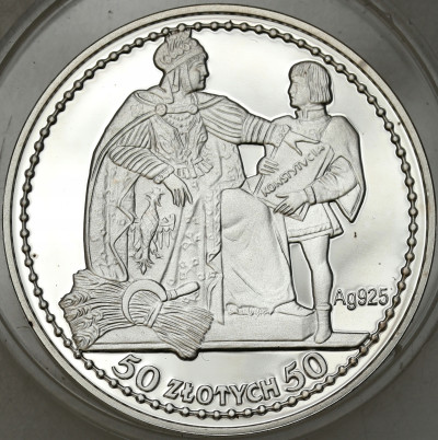 Replika - 50 złotych 1925 Konstytucja - SREBRO