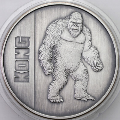 Niue - 2 dolary - 2021 Godzilla kontra King Kong - Kong- SREBRO