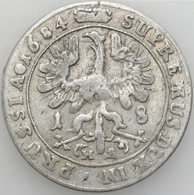Niemcy, Brandenburgia-Prusy. Fryderyk Wilhelm. Ort 1684 HS, Królewiec
