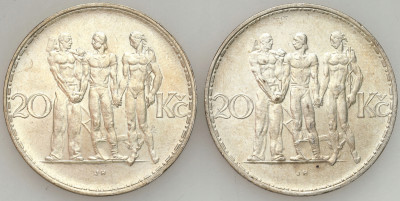 Czechosłowacja, 20 koron 1933, 1934, Kremnica
