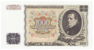 Czechosłowacja. SPECIMEN 1.000 koron 1934