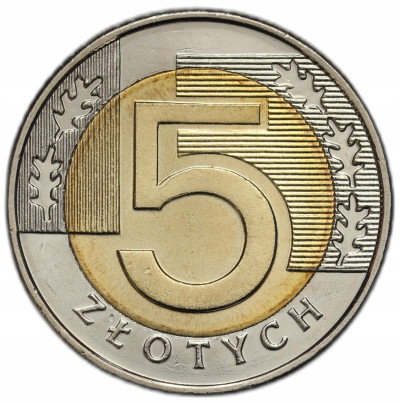 Polska. 5 złotych obiegowe 2010 - MENNICZE