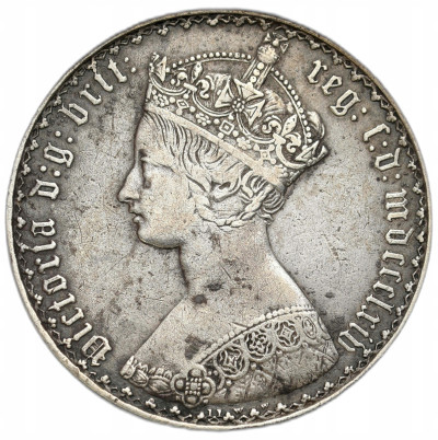 Wielka Brytania - 2 szylingi 1864 - Królowa Wiktoria - SREBRO