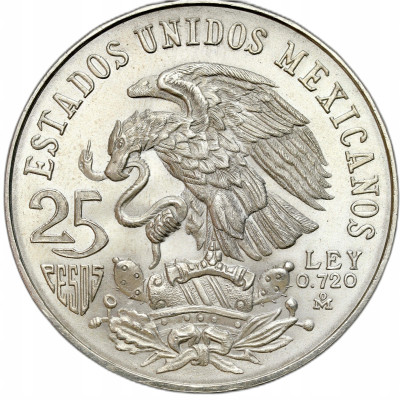 Meksyk - 25 peso 1968 - Igrzyska XIX Olimpiady, Meksyk 1968 - SREBRO