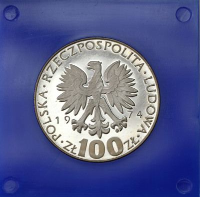 PRL - 100 złotych 1974 Skłodowska Curie – SREBRO