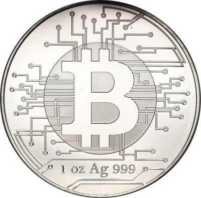 Czad 5000 franków 2022 Bitcoin SREBRO uncja