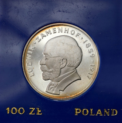 PRL - 100 złotych 1979 Ludwik Zamenhof – SREBRO