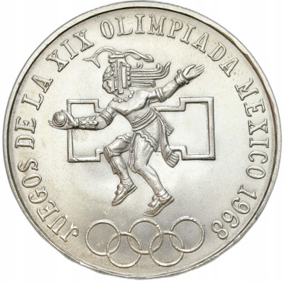 Meksyk - 25 peso 1968 - Igrzyska XIX Olimpiady, Meksyk 1968 - SREBRO