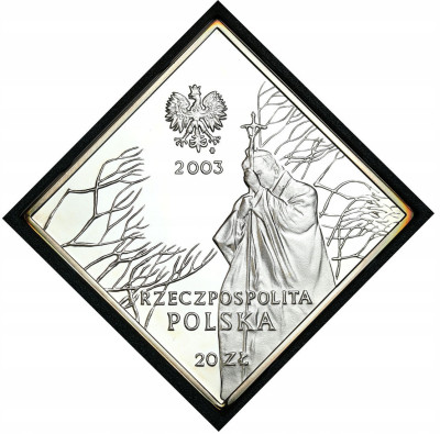 20 złotych 2003 klipa Jan Paweł II – SREBRO