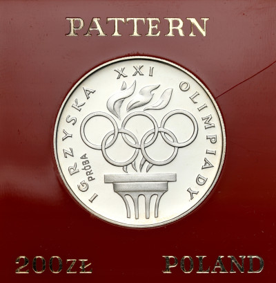 PRL - PRÓBA 200 złotych 1976 Igrzyska XXI Olimpiady - SREBRO