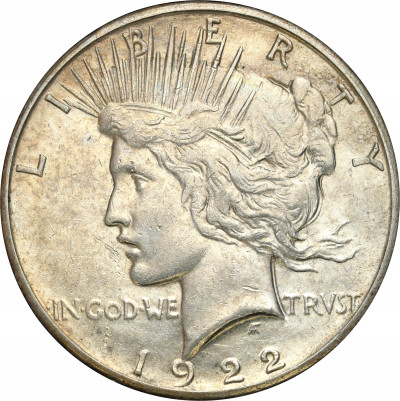 USA - 1 dolar 1922 Peace - SREBRO