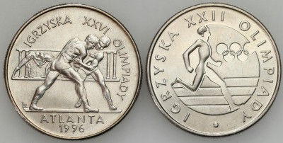 2 złote 1995 Atlanta - siłacze + 20 złotych 1980 Igrzyska XXII Olimpiady