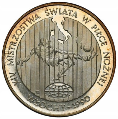 20.000 złotych 1989 FIFA Włochy 1990 – SREBRO