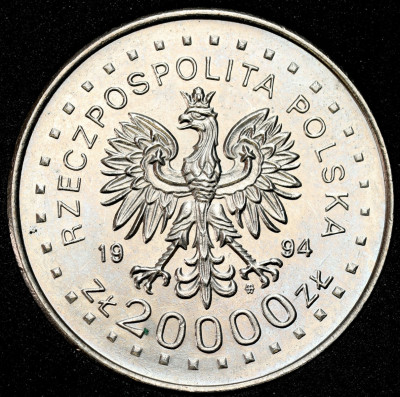 20.000 złotych 1994 Powstanie Kościuszkowskie