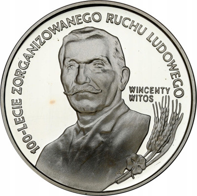 III RP. 10 złotych 1995 Wincenty Witos - SREBRO