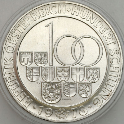 Austria. 100 szylingów 1977, Wiedeń