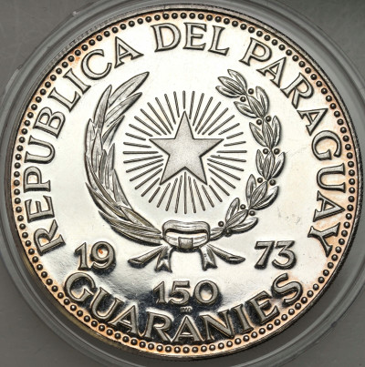 Paragwaj - 150 guarani 1973 - Jose E. Diaz - SREBRO UNCJA